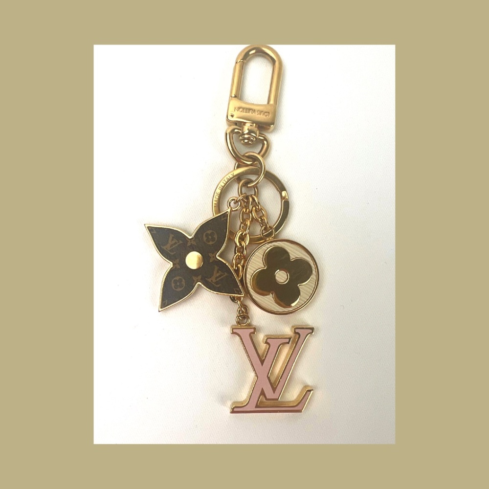 AUTHENTIC LOUIS VUITTON PORTE CLES SPRING STREET BAG CHARM KEY RING